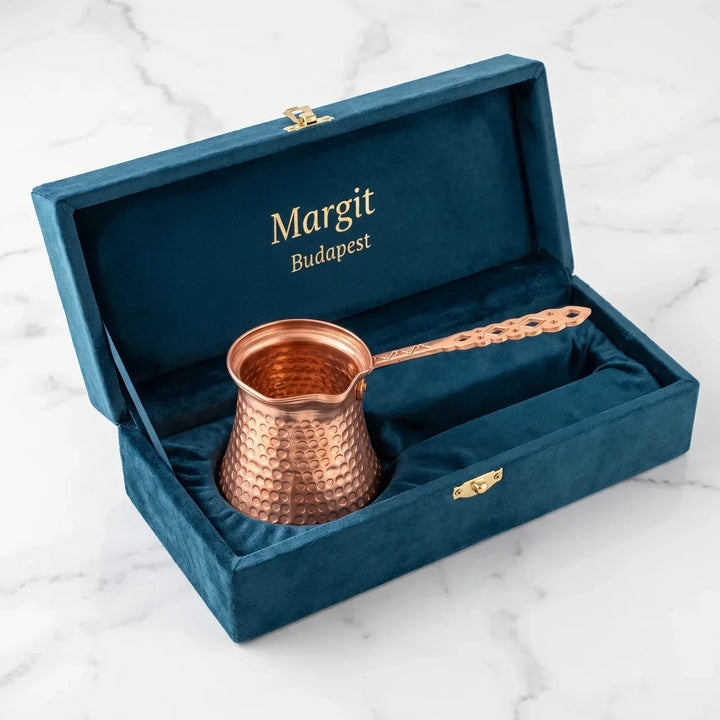 Hand-Hammered Copper Coffee Pot