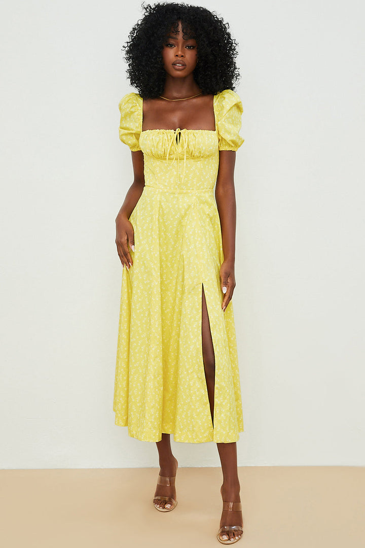 Aviana - Bloom Puff-Sleeve Dress