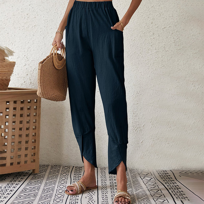 Essari - Trousers with Slit Hem