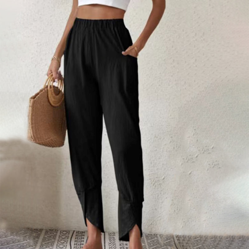Essari - Trousers with Slit Hem